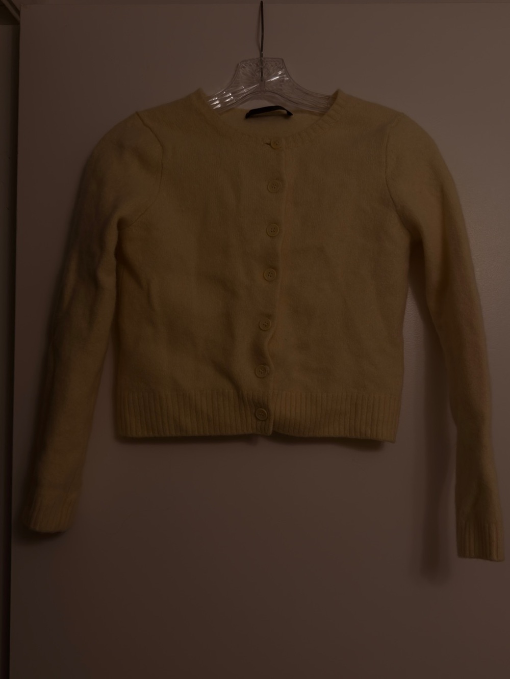 Zara Butter Yellow Cashmere Cardigan